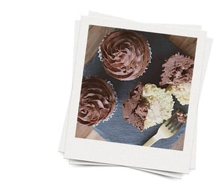 vanilla muffins with caramel filling vaniljemuffins